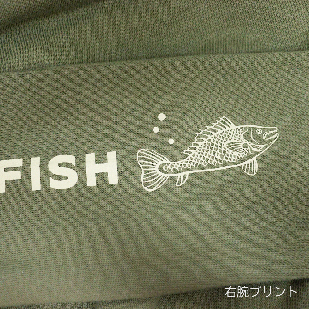 ロンT/OTEIRE DAIJI FISH/オリーブ